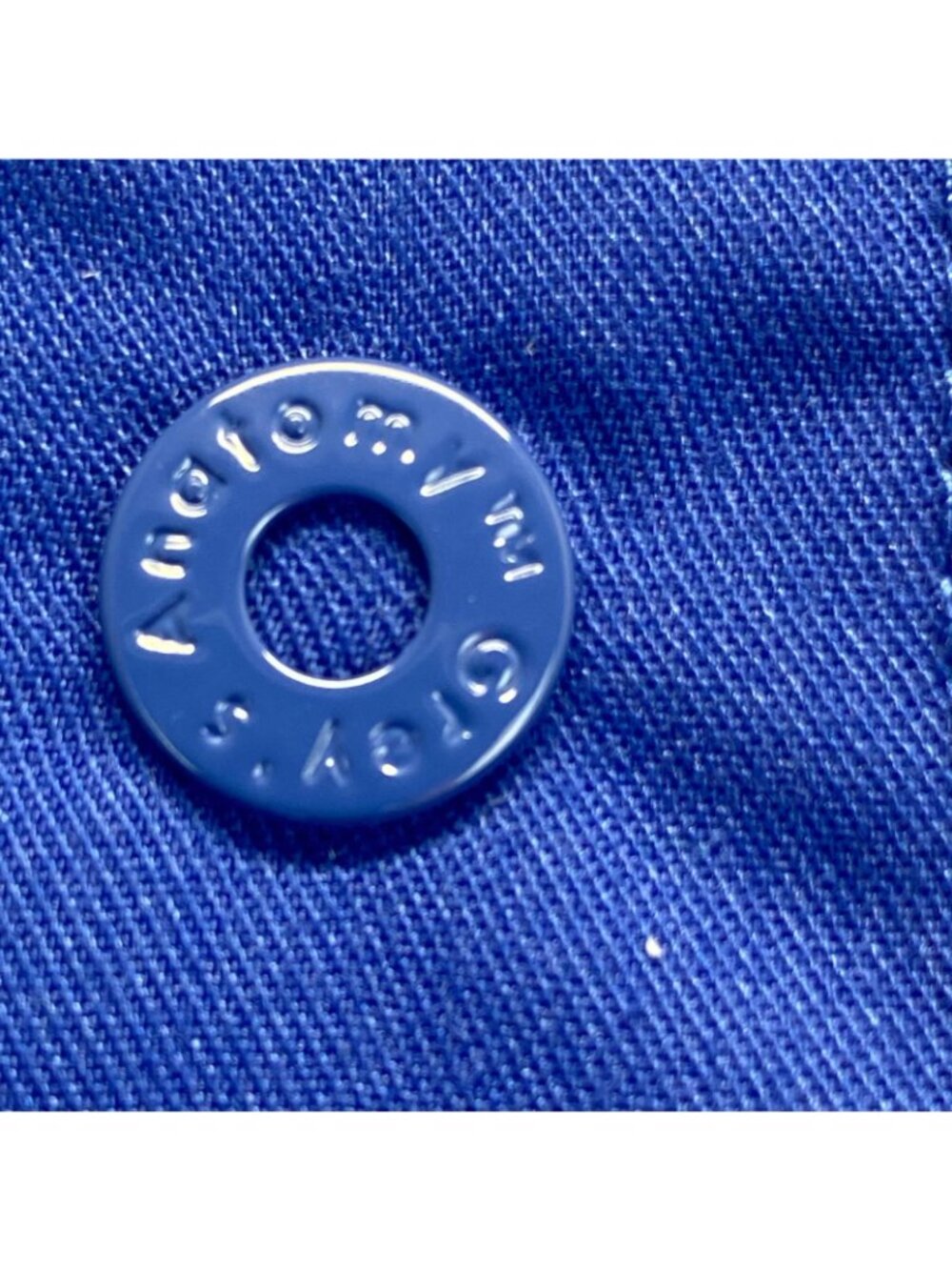 Greys Anatomy Nurse Tech Women’s Pocket Snap Button Scrub Jacket Size M  Blue - Picture 11 of 12